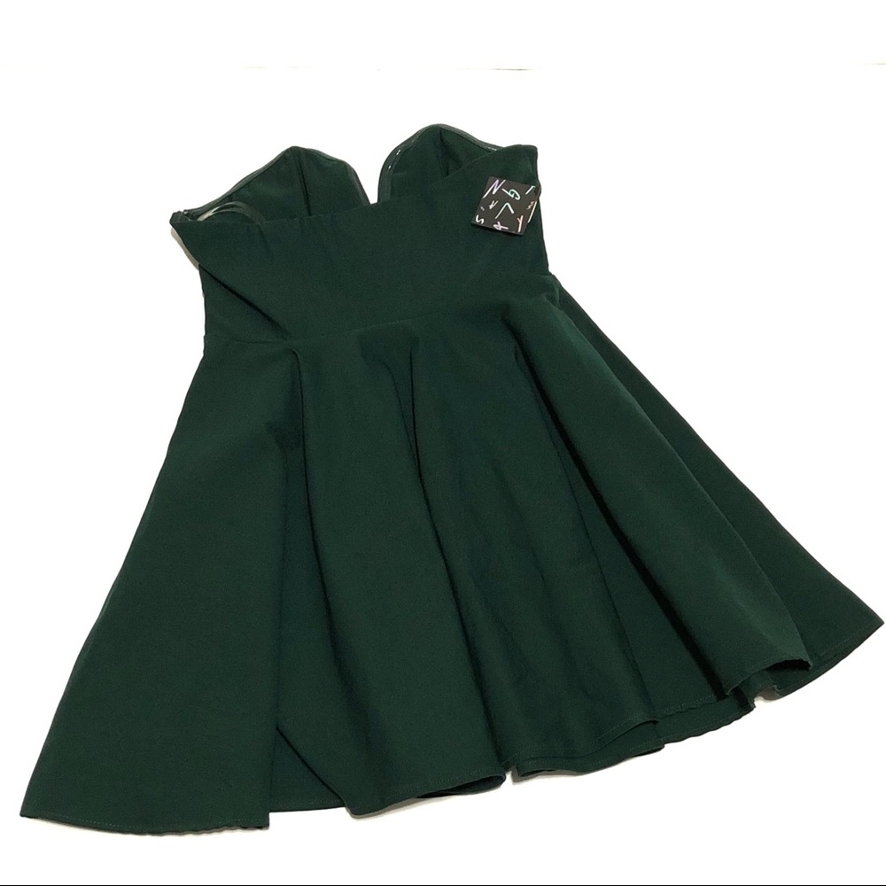 NWT Nasty Gal Sweetheart Skater Dress - Picture 3 of 7